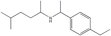 [1-(4-ethylphenyl)ethyl](5-methylhexan-2-yl)amine Struktur