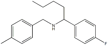 [1-(4-fluorophenyl)pentyl][(4-methylphenyl)methyl]amine Struktur