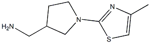 [1-(4-methyl-1,3-thiazol-2-yl)pyrrolidin-3-yl]methylamine Structure