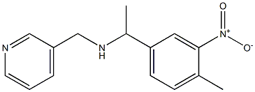 [1-(4-methyl-3-nitrophenyl)ethyl](pyridin-3-ylmethyl)amine Struktur