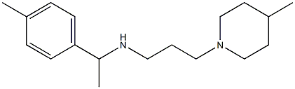 [1-(4-methylphenyl)ethyl][3-(4-methylpiperidin-1-yl)propyl]amine Structure