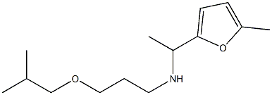 [1-(5-methylfuran-2-yl)ethyl][3-(2-methylpropoxy)propyl]amine Struktur