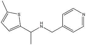 [1-(5-methylthiophen-2-yl)ethyl](pyridin-4-ylmethyl)amine Struktur