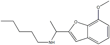 [1-(7-methoxy-1-benzofuran-2-yl)ethyl](pentyl)amine Struktur