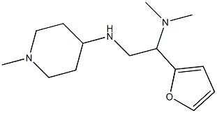 [1-(furan-2-yl)-2-[(1-methylpiperidin-4-yl)amino]ethyl]dimethylamine Struktur