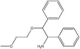 [1-amino-2-(2-methoxyethoxy)-2-phenylethyl]benzene Struktur