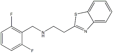 [2-(1,3-benzothiazol-2-yl)ethyl][(2,6-difluorophenyl)methyl]amine Struktur