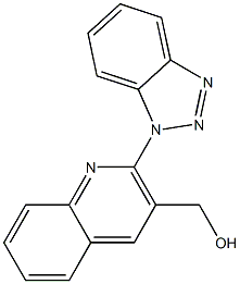 [2-(1H-1,2,3-benzotriazol-1-yl)quinolin-3-yl]methanol Struktur