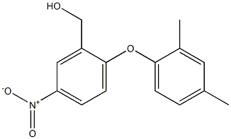 [2-(2,4-dimethylphenoxy)-5-nitrophenyl]methanol Struktur