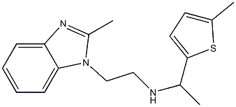 [2-(2-methyl-1H-1,3-benzodiazol-1-yl)ethyl][1-(5-methylthiophen-2-yl)ethyl]amine Struktur