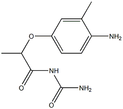 [2-(4-amino-3-methylphenoxy)propanoyl]urea Struktur