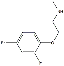 [2-(4-bromo-2-fluorophenoxy)ethyl](methyl)amine Struktur