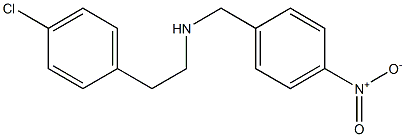 [2-(4-chlorophenyl)ethyl][(4-nitrophenyl)methyl]amine Struktur