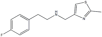 [2-(4-fluorophenyl)ethyl][(2-methyl-1,3-thiazol-4-yl)methyl]amine Struktur