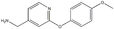 [2-(4-methoxyphenoxy)pyridin-4-yl]methylamine Struktur