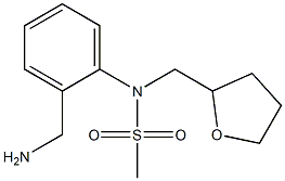 [2-(aminomethyl)phenyl]-N-(oxolan-2-ylmethyl)methanesulfonamide Struktur