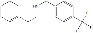 [2-(cyclohex-1-en-1-yl)ethyl]({[4-(trifluoromethyl)phenyl]methyl})amine Struktur