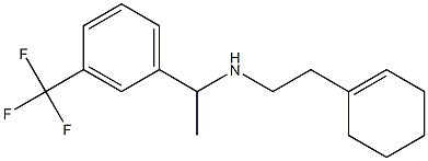 [2-(cyclohex-1-en-1-yl)ethyl]({1-[3-(trifluoromethyl)phenyl]ethyl})amine Struktur