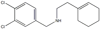 [2-(cyclohex-1-en-1-yl)ethyl][(3,4-dichlorophenyl)methyl]amine Struktur