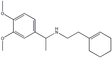 [2-(cyclohex-1-en-1-yl)ethyl][1-(3,4-dimethoxyphenyl)ethyl]amine Struktur