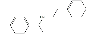 [2-(cyclohex-1-en-1-yl)ethyl][1-(4-methylphenyl)ethyl]amine Struktur