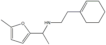 [2-(cyclohex-1-en-1-yl)ethyl][1-(5-methylfuran-2-yl)ethyl]amine Struktur