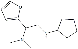 [2-(cyclopentylamino)-1-(furan-2-yl)ethyl]dimethylamine Struktur