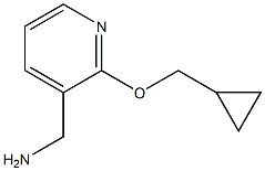 [2-(cyclopropylmethoxy)pyridin-3-yl]methanamine Struktur