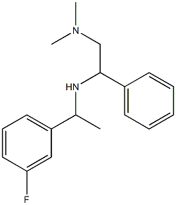 [2-(dimethylamino)-1-phenylethyl][1-(3-fluorophenyl)ethyl]amine Struktur