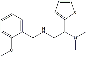 [2-(dimethylamino)-2-(thiophen-2-yl)ethyl][1-(2-methoxyphenyl)ethyl]amine Struktur