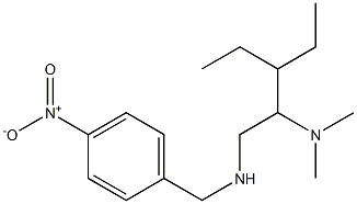 [2-(dimethylamino)-3-ethylpentyl][(4-nitrophenyl)methyl]amine Struktur