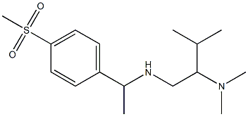 [2-(dimethylamino)-3-methylbutyl][1-(4-methanesulfonylphenyl)ethyl]amine Struktur