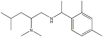 [2-(dimethylamino)-4-methylpentyl][1-(2,4-dimethylphenyl)ethyl]amine Struktur