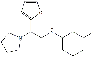 [2-(furan-2-yl)-2-(pyrrolidin-1-yl)ethyl](heptan-4-yl)amine Struktur