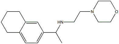 [2-(morpholin-4-yl)ethyl][1-(5,6,7,8-tetrahydronaphthalen-2-yl)ethyl]amine Struktur