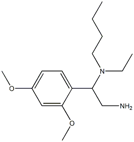 [2-amino-1-(2,4-dimethoxyphenyl)ethyl](butyl)ethylamine Struktur