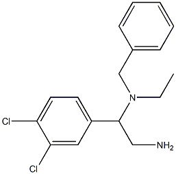 [2-amino-1-(3,4-dichlorophenyl)ethyl](benzyl)ethylamine Struktur