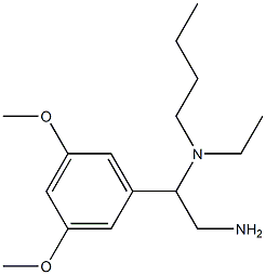 [2-amino-1-(3,5-dimethoxyphenyl)ethyl](butyl)ethylamine Struktur