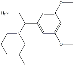 [2-amino-1-(3,5-dimethoxyphenyl)ethyl]dipropylamine Struktur