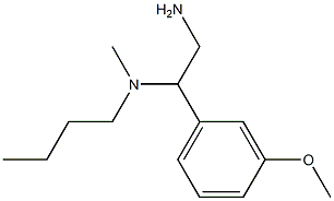 [2-amino-1-(3-methoxyphenyl)ethyl](butyl)methylamine Struktur