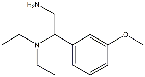 [2-amino-1-(3-methoxyphenyl)ethyl]diethylamine Struktur