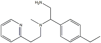 [2-amino-1-(4-ethylphenyl)ethyl](methyl)[2-(pyridin-2-yl)ethyl]amine Struktur