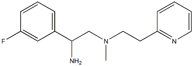 [2-amino-2-(3-fluorophenyl)ethyl](methyl)[2-(pyridin-2-yl)ethyl]amine Struktur