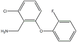 [2-chloro-6-(2-fluorophenoxy)phenyl]methanamine Struktur