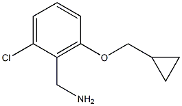 [2-chloro-6-(cyclopropylmethoxy)phenyl]methanamine Struktur