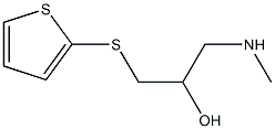 [2-hydroxy-3-(thiophen-2-ylsulfanyl)propyl](methyl)amine Struktur