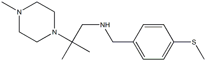 [2-methyl-2-(4-methylpiperazin-1-yl)propyl]({[4-(methylsulfanyl)phenyl]methyl})amine Struktur