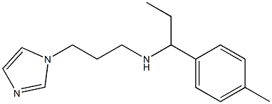 [3-(1H-imidazol-1-yl)propyl][1-(4-methylphenyl)propyl]amine Struktur