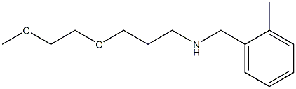 [3-(2-methoxyethoxy)propyl][(2-methylphenyl)methyl]amine Struktur