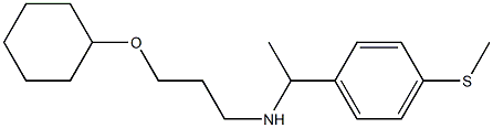 [3-(cyclohexyloxy)propyl]({1-[4-(methylsulfanyl)phenyl]ethyl})amine Struktur